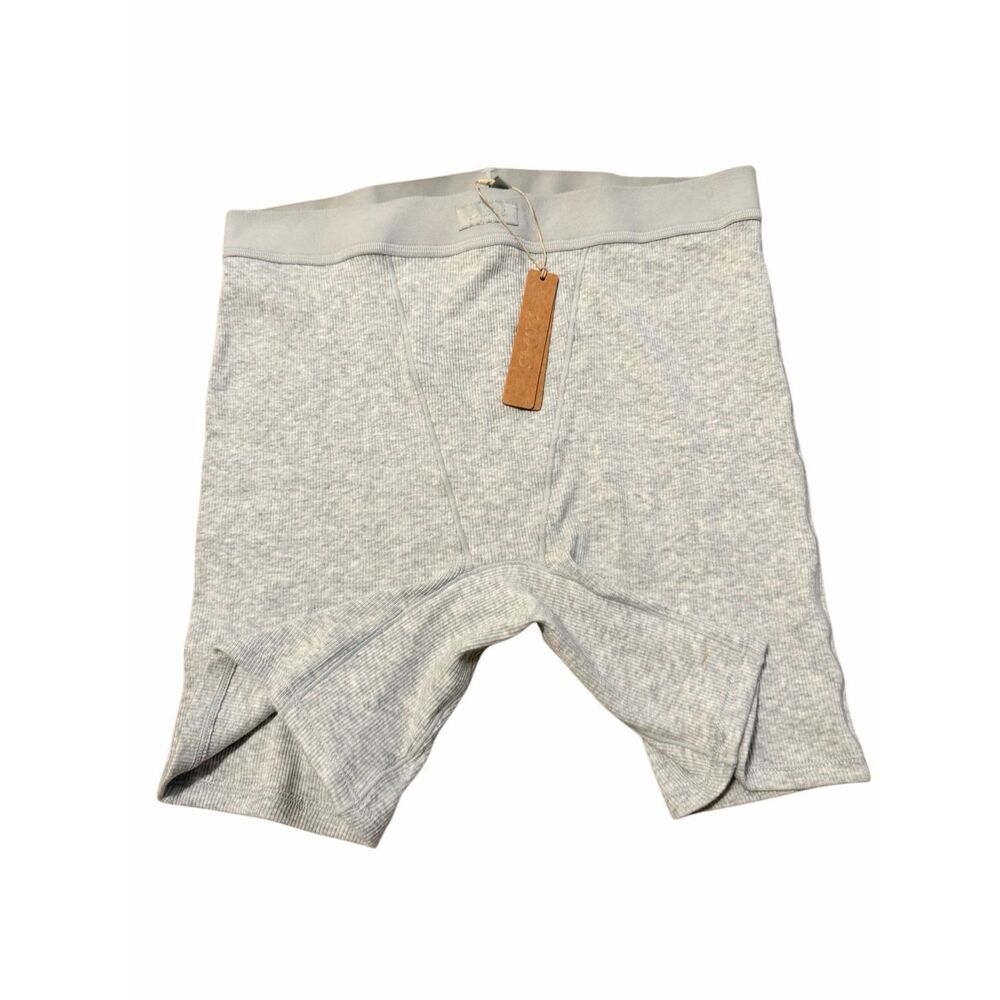 SKIMS New Women's SKIMS Heather Gray Cotton Boxer Panty Size M